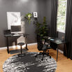 propped shared modern office setting